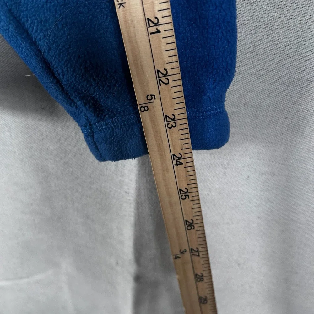 Nautica Competition Mens Blue Fleece Quarter Zip‎ Pullover Sweater Medium